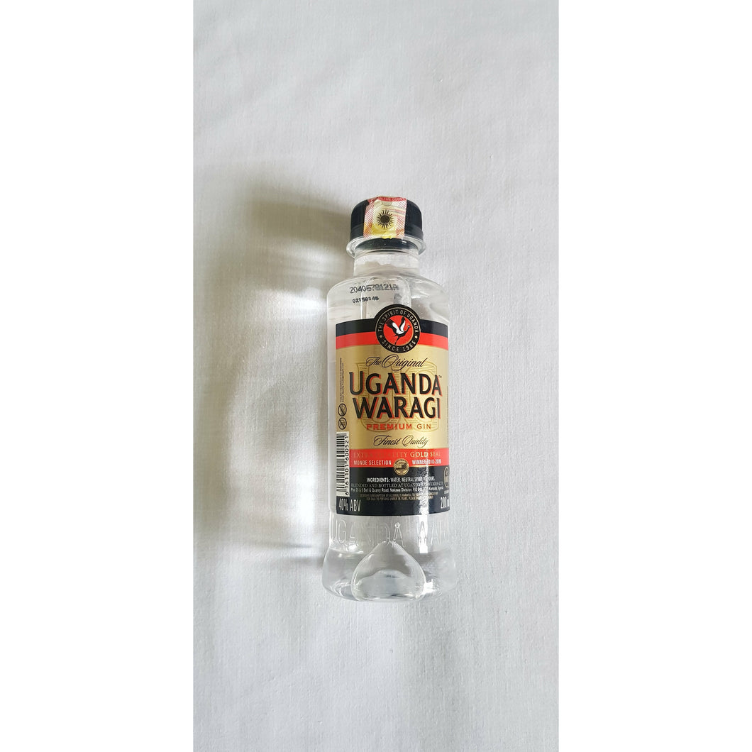 Buy Uganda Waragi PET 200(ml) GIN PLASTIC 24 pack box - Best Price